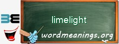 WordMeaning blackboard for limelight